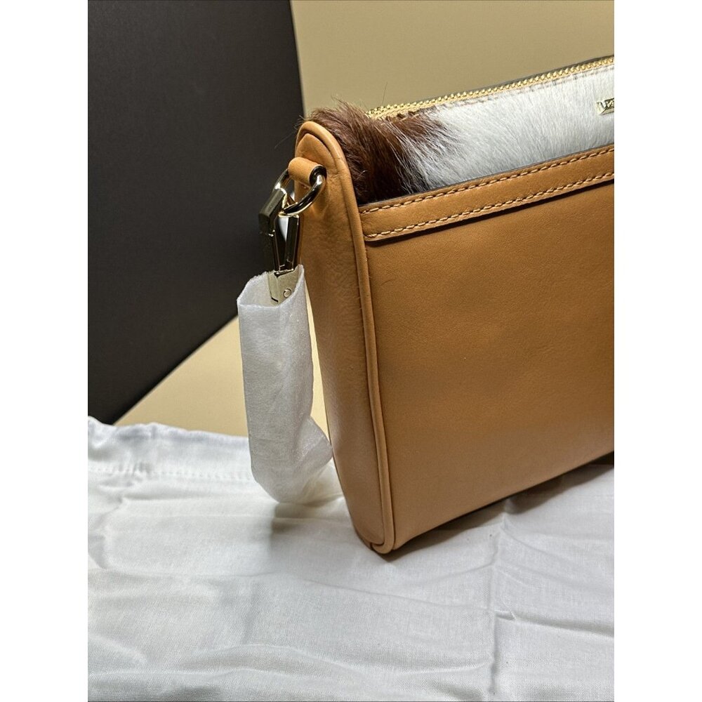 Rebecca Minkoff Haircalf/Sand Mini Mac Purse W/Leather & Gold Chain Strap - Picture 6 of 16